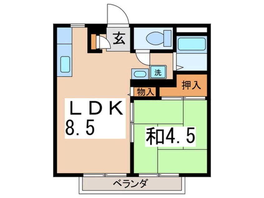 間取図 ハウスミルフィ－ユＡ棟