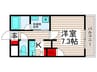 ジュイールパルフェ西新井(109) 1Kの間取り