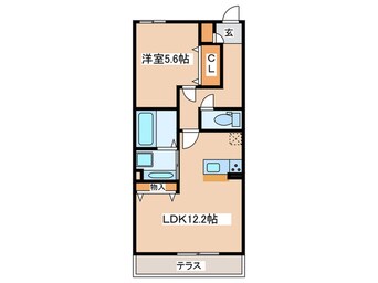 間取図 仮）D-room能ヶ谷4丁目