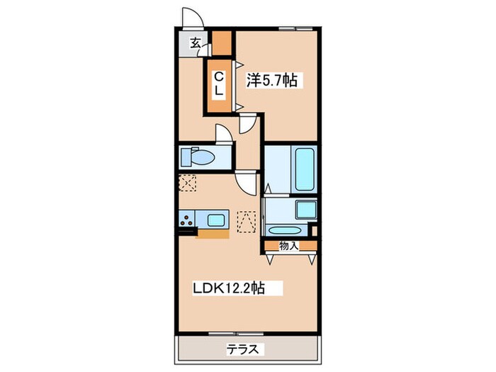 間取り図 仮）D-room能ヶ谷4丁目