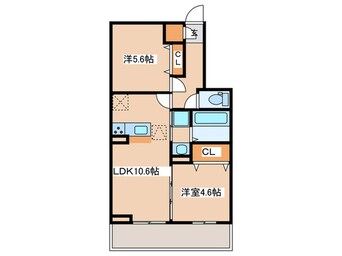 間取図 仮）D-room能ヶ谷4丁目