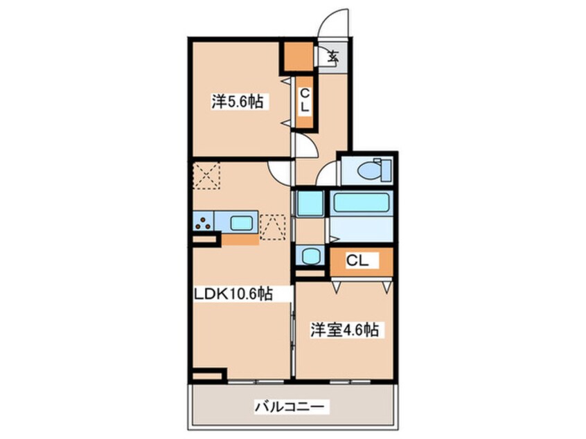 間取図 仮）D-room能ヶ谷4丁目