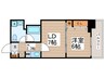 パ－クアクシス亀戸 1LDKの間取り