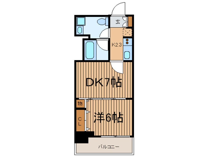 間取図 パ－クアクシス亀戸