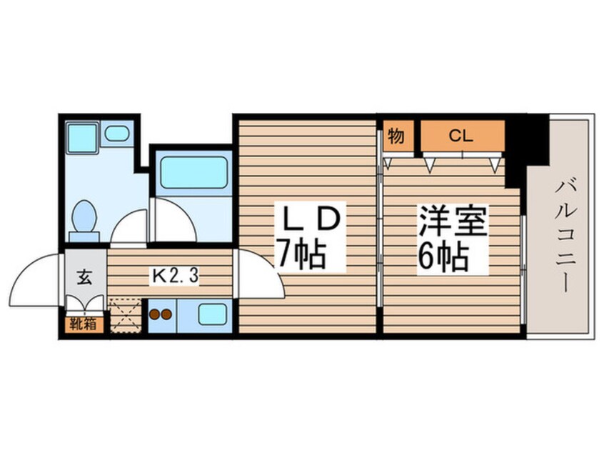 間取図 パ－クアクシス亀戸
