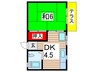 グリーンコーポ桜井 1DKの間取り