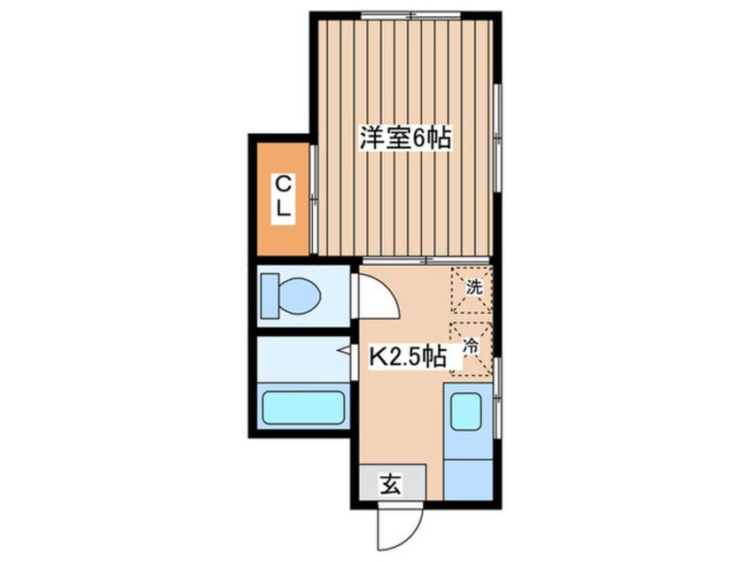 間取図 馬渕アパ－ト