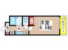 エクセレント宮本 1Kの間取り