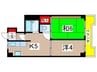 柴又第１ＳＴマンション 2Kの間取り