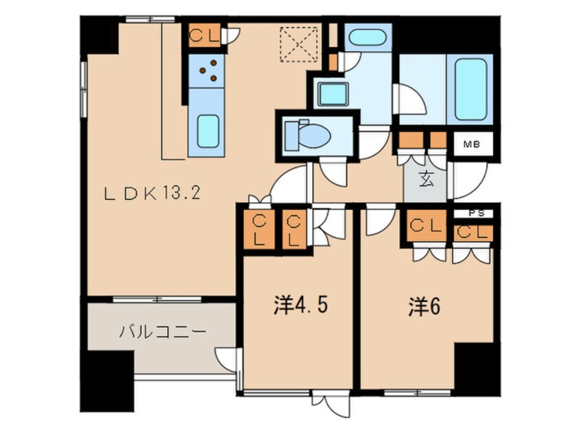 間取図 Opus Residence 日本橋水天宮