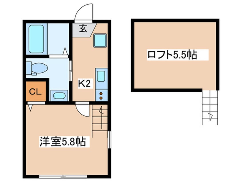 間取図 サニーガーデン中田