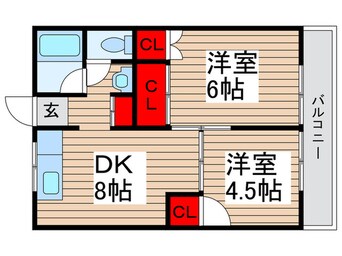 間取図 ジャスミンコート3