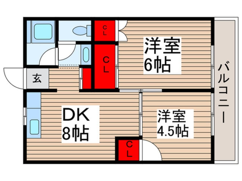 間取図 ジャスミンコート3