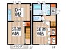 カーサ・ヴェルデ 2DKの間取り