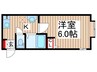 Sコンフォート朝日ヶ丘 1Kの間取り