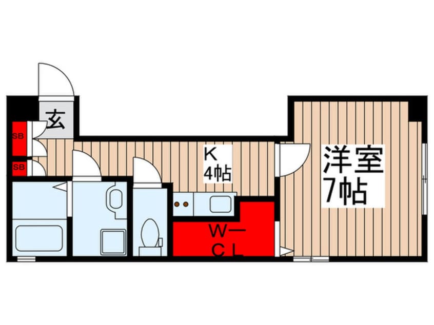 間取図 エクセル・フラット