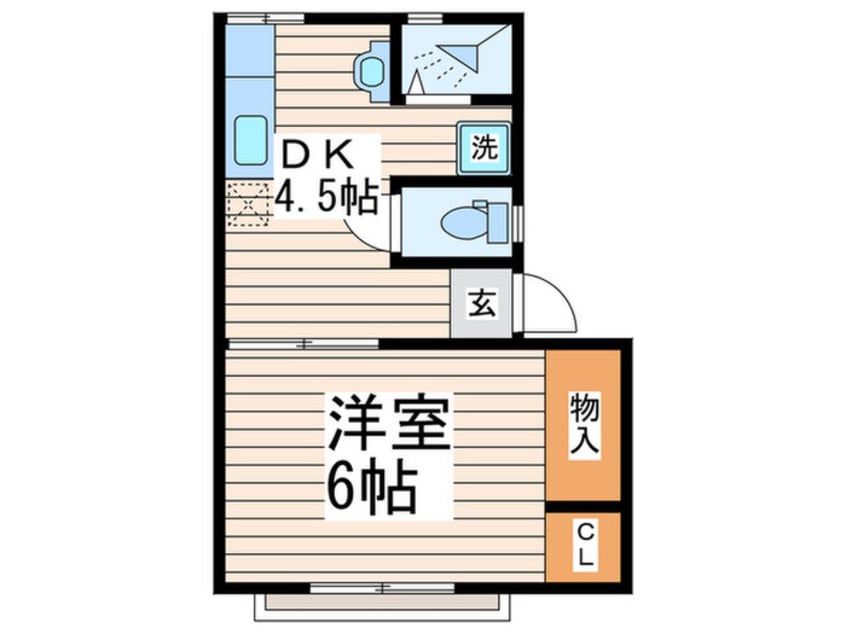 間取図 コ－ポパピヨン