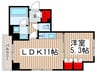 パークアクシス錦糸町ヴェール 1LDKの間取り