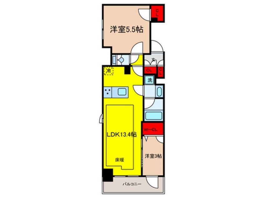 間取図 アーバネックス日本橋横山町