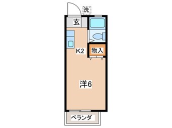 間取図 コ－ポ草風Ｂ