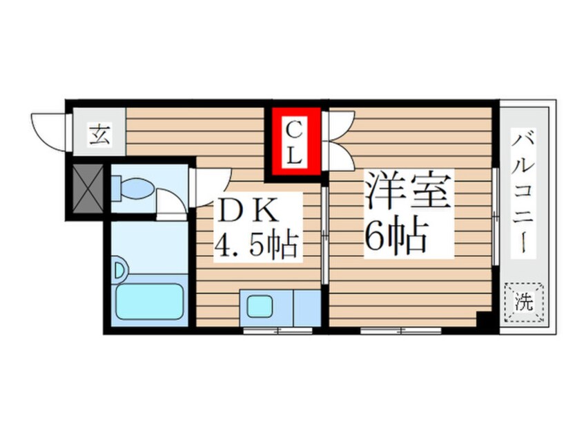 間取図 レジデンスユリ