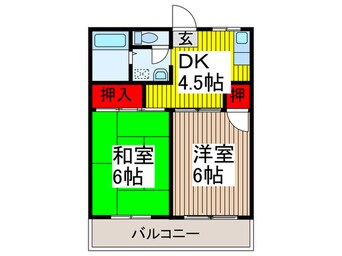 間取図 シンヤハイツ