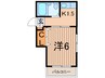 第１７シンエイビル 1Kの間取り