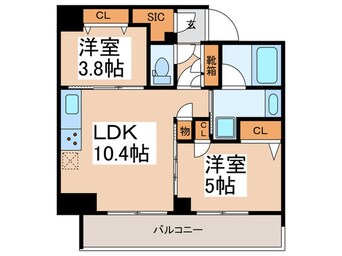 間取図 コスモグラシア蔵前