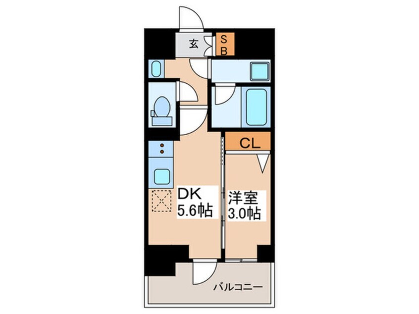 間取図 コスモグラシア蔵前