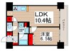 エスティメゾン大島 1LDKの間取り