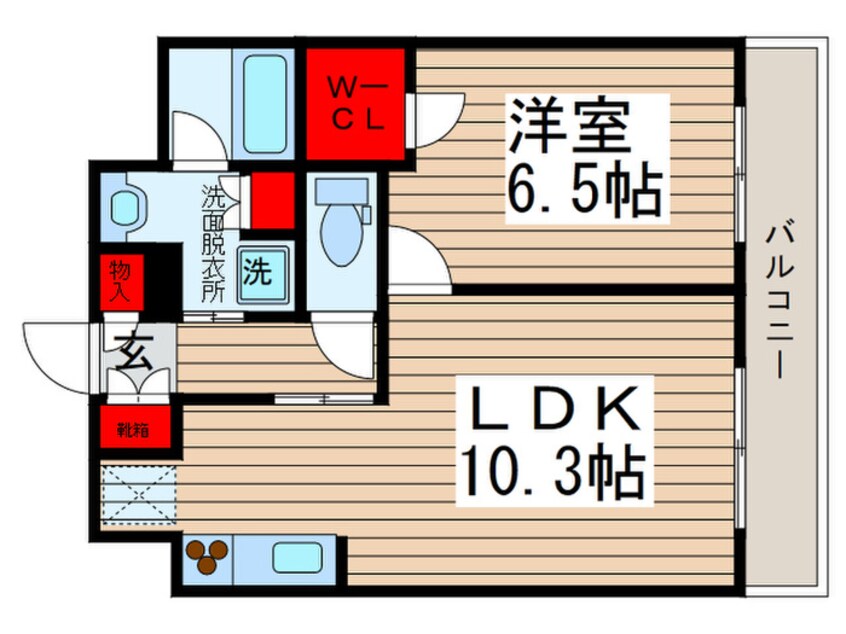 間取図 エスティメゾン大島