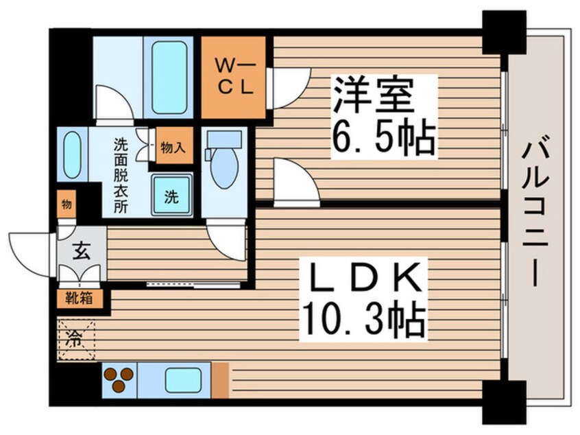 間取図 エスティメゾン大島