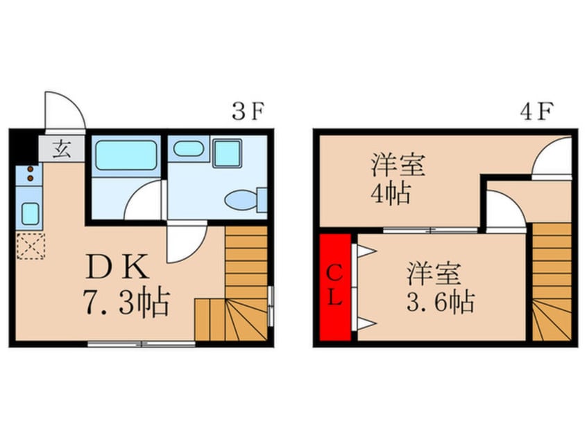 間取図 ＯｒｇｏＶｉｔａ凛　Ａ棟