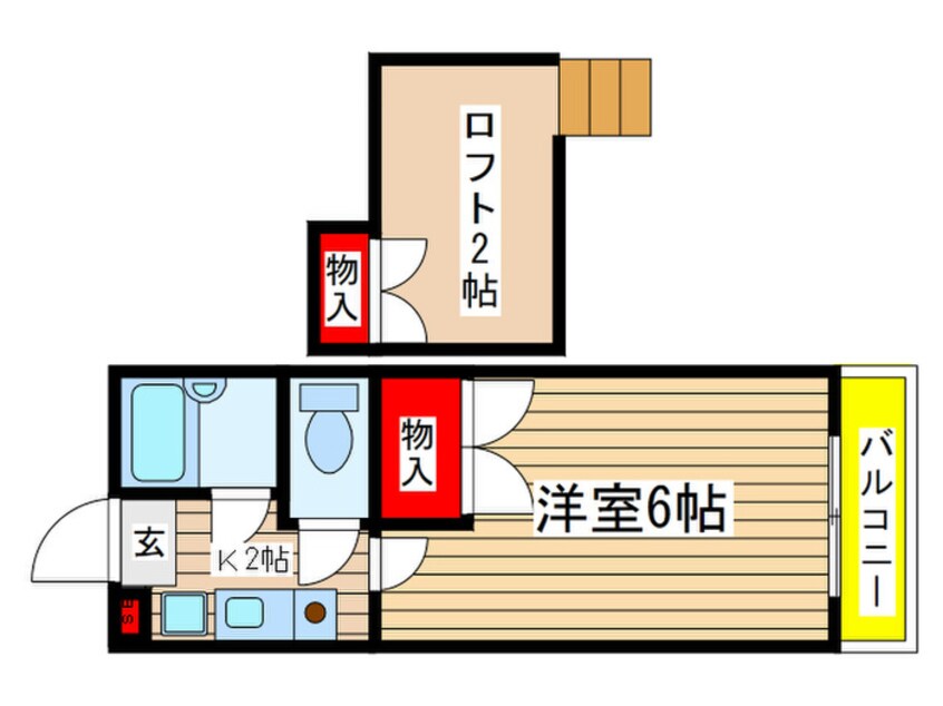 間取図 プレミ－ル　カサブランカ