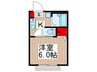ルミエール並木 1Kの間取り