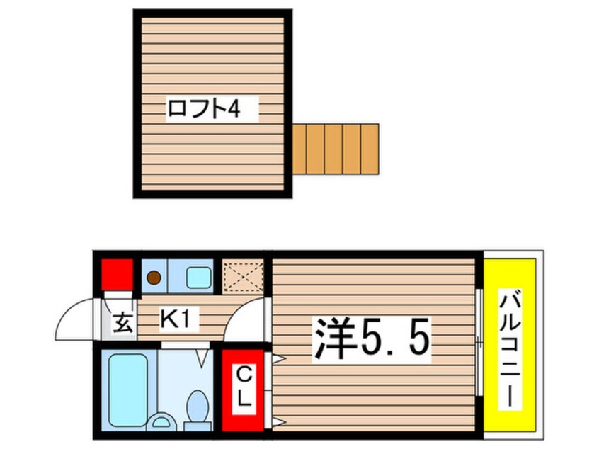 間取図 コーポアップル