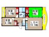 ロイヤルグレイス 3LDKの間取り