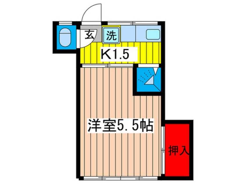 間取図 コ－ポ日の出