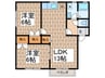 コートシティ鵠沼　Ⅰ 2LDKの間取り