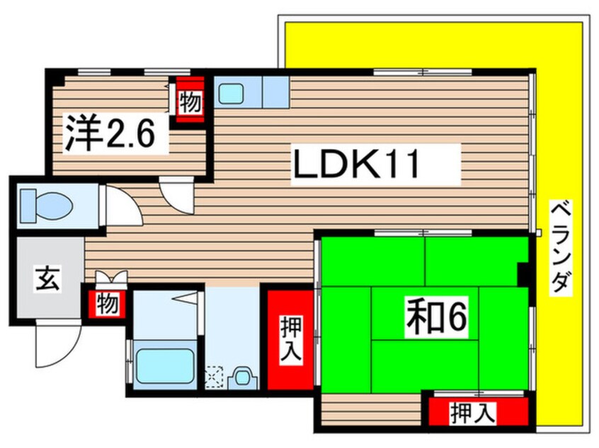 間取図 Ｋ-ＦＬＡＴ