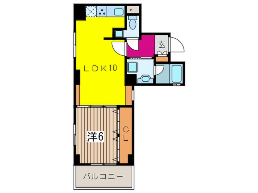 間取図 ルクレ日本橋蛎殻町