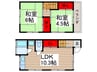 テラス藤城1A 2LDKの間取り
