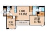 Ls　residence東中野 2LDKの間取り