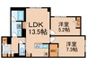Ls　residence東中野 2LDKの間取り
