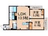 Ls　residence東中野 2LDKの間取り