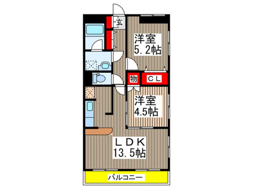 間取図 クラージュ