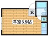 石上コーポ 1Rの間取り