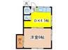 第二柿の木荘 1DKの間取り
