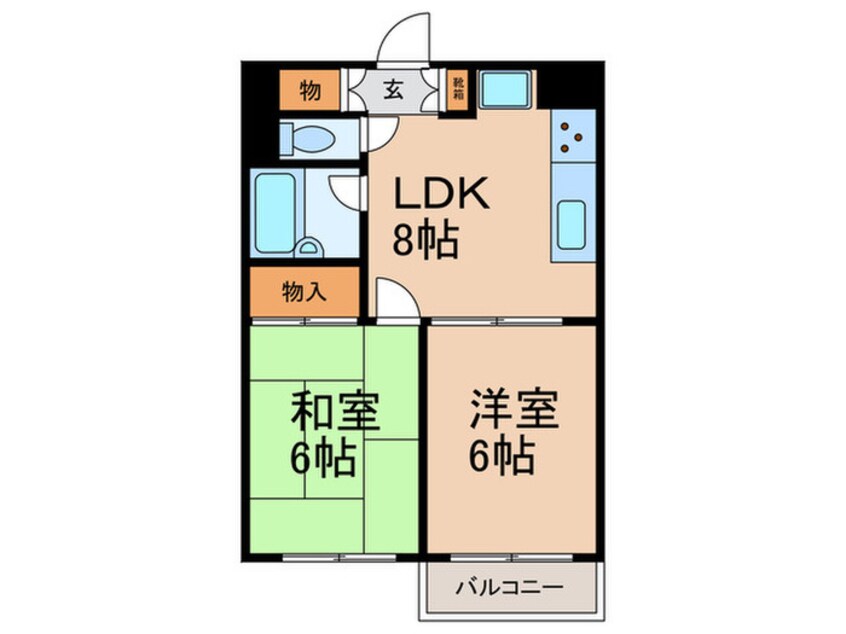 間取図 ﾗｲｵﾝｽﾞﾏﾝｼｮﾝ茗荷谷(601)