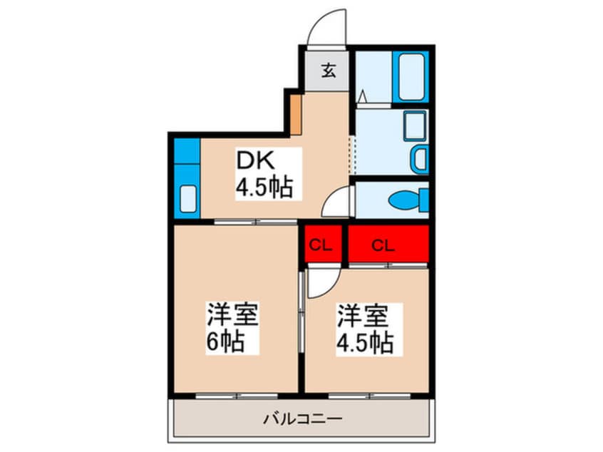 間取図 第二サンハイツ磯山
